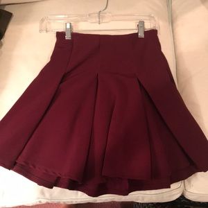Maroon Nordstrom - Lush - skater skirt